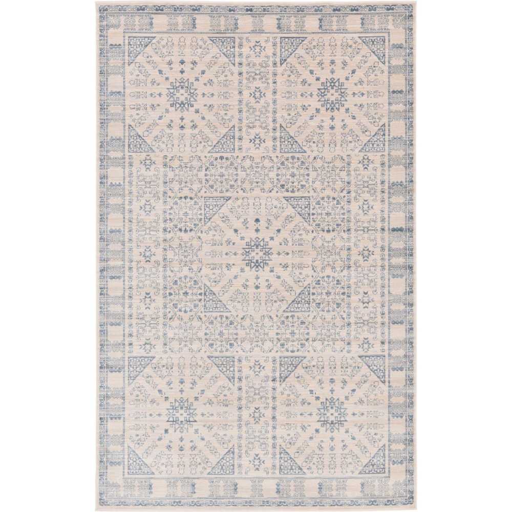 Rug Unique Loom Paris Beige Rectangular 5' 0 x 8' 0