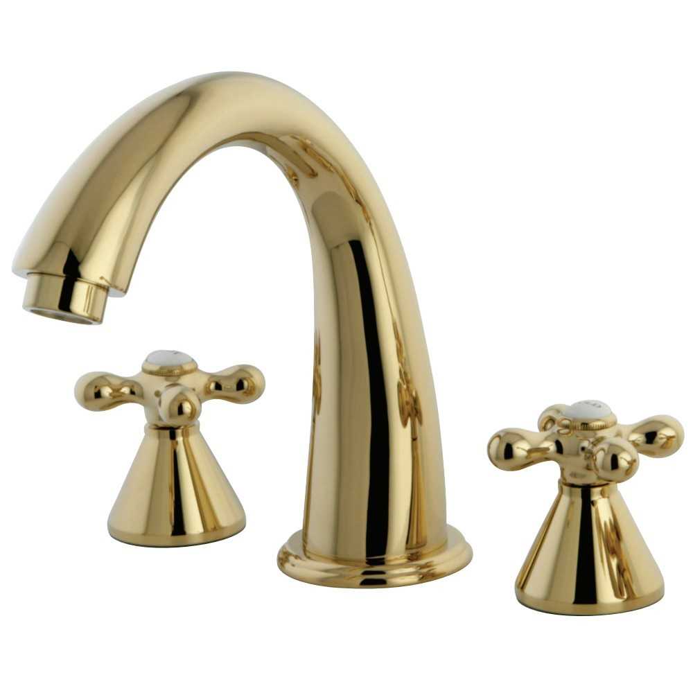 Kingston Brass Naples Roman Tub Faucet, Polished Brass