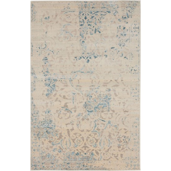 Rug Unique Loom Paris Beige Rectangular 4' 0 x 6' 0