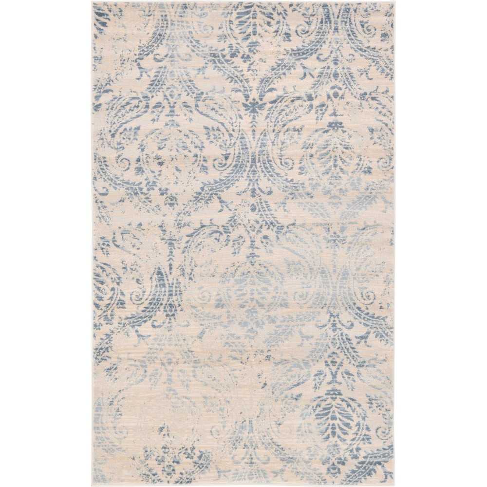 Rug Unique Loom Paris Blue Rectangular 3' 3 x 5' 3 Rug Unique Loom Paris Blue Rectangular 3' 3 x 5' 3