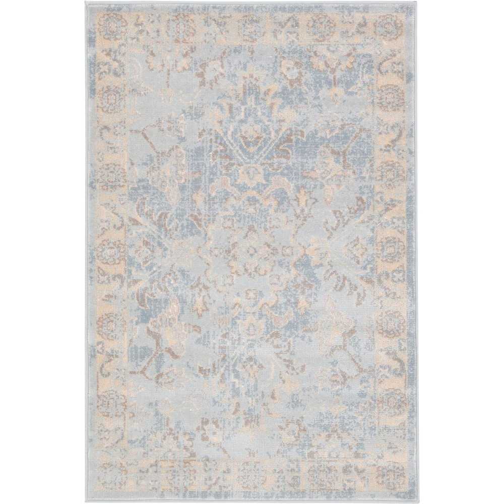 Rug Unique Loom Paris Light Blue Rectangular 2' 2 x 3' 0