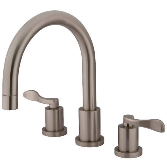 Kingston Brass NuWave French Roman Tub Faucet, Brushed Nickel