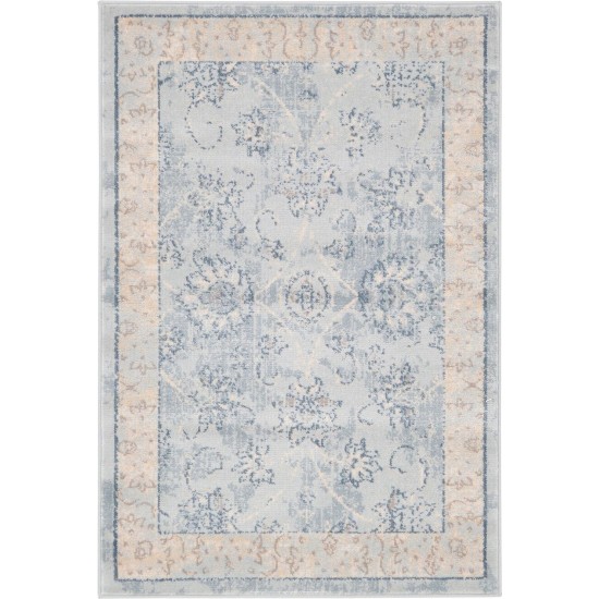 Rug Unique Loom Paris Light Blue Rectangular 2' 2 x 3' 0