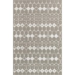 Rug Unique Loom Outdoor Trellis Gray Sample 1' 3 x 1' 3