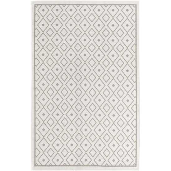 Rug Unique Loom Outdoor Trellis Ivory Sample 1' 3 x 1' 3