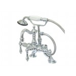 Kingston Brass Vintage Clawfoot Tub Faucet with Hand Shower, Polished Chrome