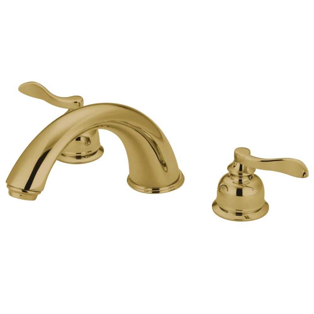 Kingston Brass NuWave French Roman Tub Faucet, Polished Brass