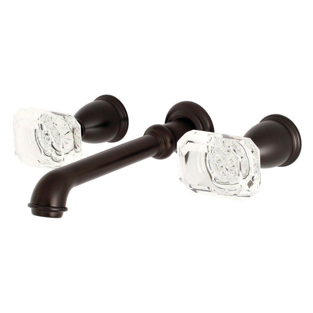 Kingston Brass Krystal Onyx Wall Mount Roman Tub Faucet, Oil Rubbed Bronze