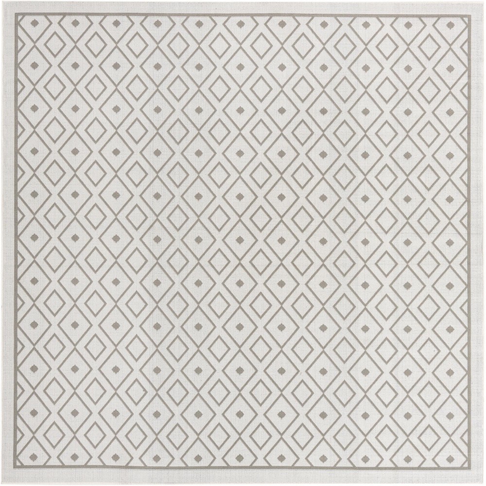 Rug Unique Loom Outdoor Trellis Ivory Square 7' 10 x 7' 10 Rug Unique Loom Outdoor Trellis Ivory Square 7' 10 x 7' 10