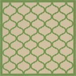 Rug Unique Loom Outdoor Trellis Green Square 6' 0 x 6' 0