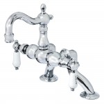 Kingston Brass Vintage Clawfoot Tub Faucet, Polished Chrome