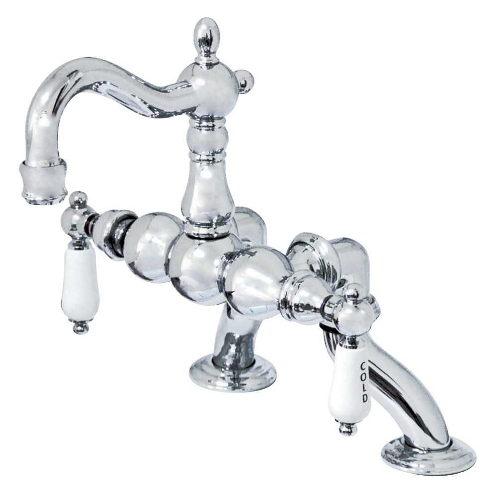 Kingston Brass Vintage Clawfoot Tub Faucet, Polished Chrome Kingston Brass Vintage Clawfoot Tub Faucet, Polished Chrome