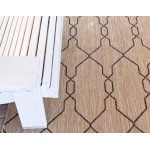 Rug Unique Loom Outdoor Trellis Tan Round 4' 0 x 4' 0