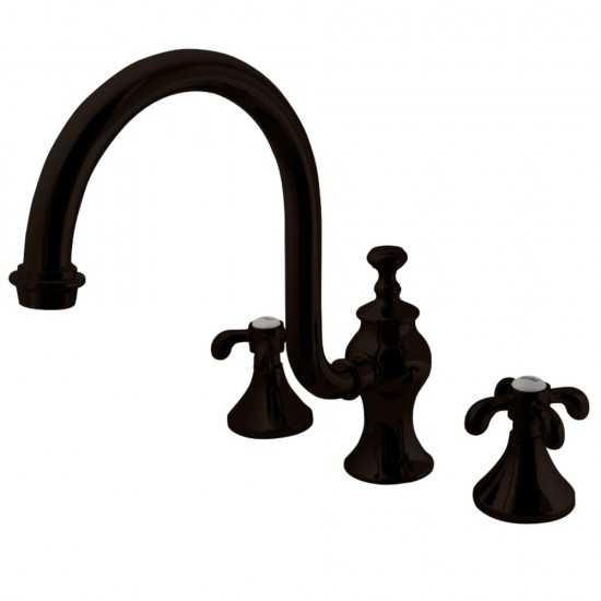 Kingston Brass French Country High Arc Roman Tub Faucet, Oil Rubbed Bronze