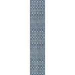 Rug Unique Loom Outdoor Trellis Blue Runner 2' 0 x 10' 0