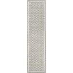 Rug Unique Loom Outdoor Trellis Gray Runner 2' 0 x 8' 0