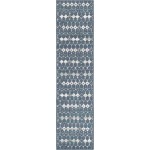 Rug Unique Loom Outdoor Trellis Navy Blue Runner 2' 0 x 8' 0