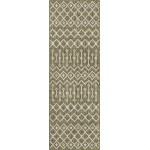 Rug Unique Loom Outdoor Trellis Green Runner 2' 0 x 8' 0