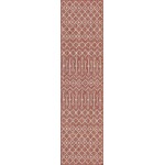 Rug Unique Loom Outdoor Trellis Rust Red Runner 2' 0 x 8' 0