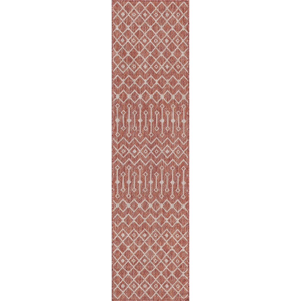 Rug Unique Loom Outdoor Trellis Rust Red Runner 2' 0 x 8' 0 Rug Unique Loom Outdoor Trellis Rust Red Runner 2' 0 x 8' 0