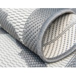 Rug Unique Loom Outdoor Trellis Gray Runner 2' 2 x 6' 0