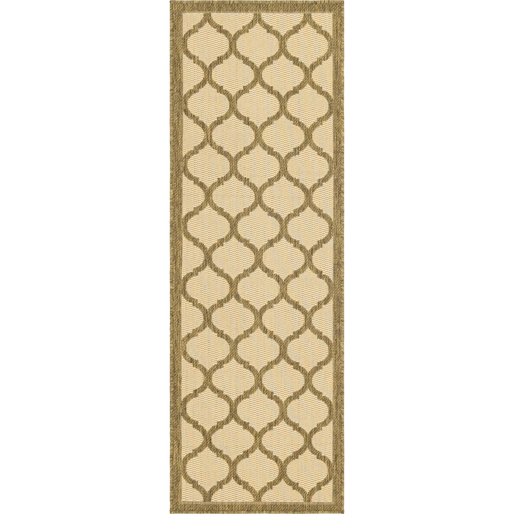 Rug Unique Loom Outdoor Trellis Brown Runner 2' 2 x 6' 0 Rug Unique Loom Outdoor Trellis Brown Runner 2' 2 x 6' 0