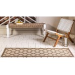 Rug Unique Loom Outdoor Trellis Brown Runner 2' 2 x 6' 0
