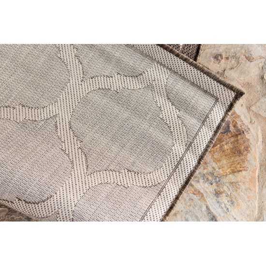 Rug Unique Loom Outdoor Trellis Brown Runner 2' 2 x 6' 0