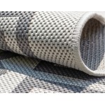 Rug Unique Loom Outdoor Trellis Gray Runner 2' 2 x 6' 0