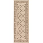 Rug Unique Loom Outdoor Trellis Beige Runner 2' 2 x 6' 0