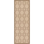 Rug Unique Loom Outdoor Trellis Beige Runner 2' 2 x 6' 0