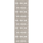 Rug Unique Loom Outdoor Trellis Gray Runner 2' 0 x 6' 0