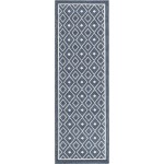 Rug Unique Loom Outdoor Trellis Navy Blue Runner 2' 0 x 6' 0