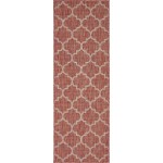 Rug Unique Loom Outdoor Trellis Rust Red Runner 2' 0 x 6' 0