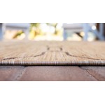 Rug Unique Loom Outdoor Trellis Tan Runner 2' 0 x 6' 0