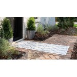 Rug Unique Loom Outdoor Trellis Ivory Runner 2' 0 x 6' 0