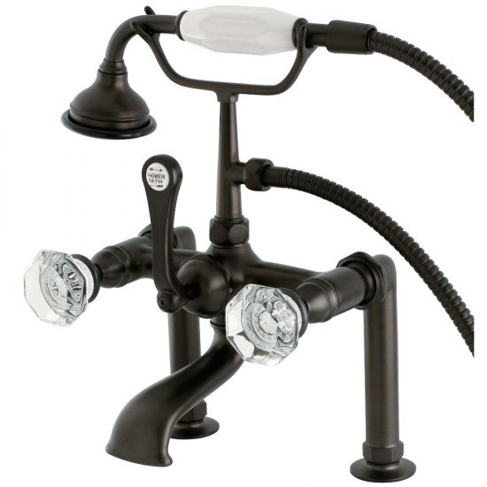 Aqua Vintage Celebrity Deck Mount Clawfoot Tub Faucet, Oil Rubbed Bronze