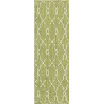 Rug Unique Loom Outdoor Trellis Green Runner 2' 0 x 6' 0