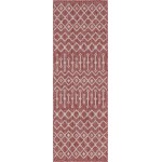 Rug Unique Loom Outdoor Trellis Rust Red Runner 2' 0 x 6' 0