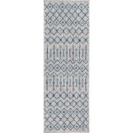 Rug Unique Loom Outdoor Trellis Gray Runner 2' 0 x 6' 0