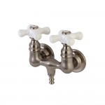 Aqua Vintage Vintage 3-3/8 Inch Wall Mount Tub Faucet, Brushed Nickel