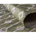 Rug Unique Loom Outdoor Trellis Green Runner 2' 0 x 6' 0