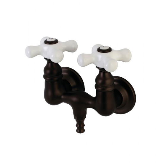 Aqua Vintage Vintage 3-3/8 Inch Wall Mount Tub Faucet, Oil Rubbed Bronze