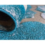 Rug Unique Loom Outdoor Trellis Turquoise Runner 2' 0 x 6' 0