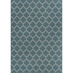 Rug Unique Loom Outdoor Trellis Teal Rectangular 10' 0 x 14' 0