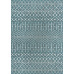 Rug Unique Loom Outdoor Trellis Teal Rectangular 10' 0 x 14' 0