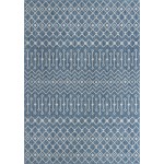 Rug Unique Loom Outdoor Trellis Blue Rectangular 10' 0 x 14' 0