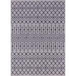 Rug Unique Loom Outdoor Trellis Light Gray Rectangular 10' 0 x 13' 0