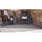 Rug Unique Loom Outdoor Trellis Light Gray Rectangular 10' 0 x 13' 0