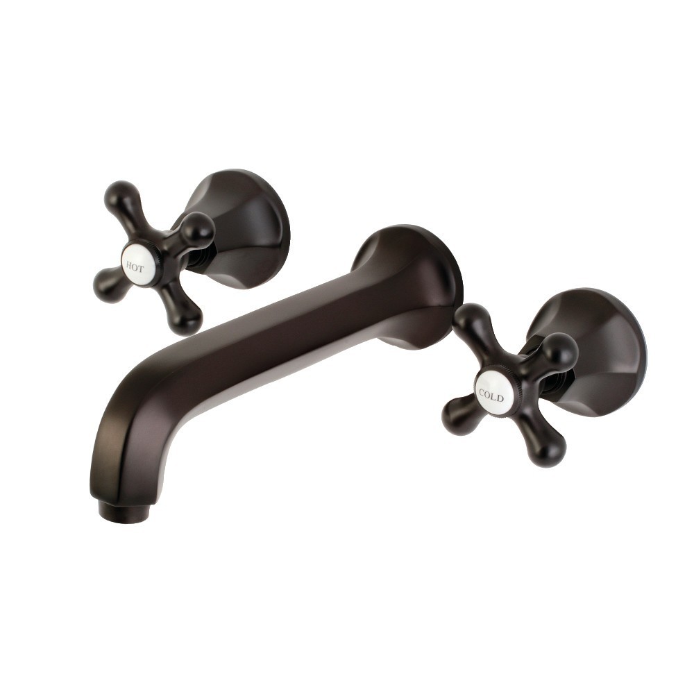 Kingston Brass Metropolitan 2-Handle Wall Mount Tub Faucet, Oil Rubbed Bronze